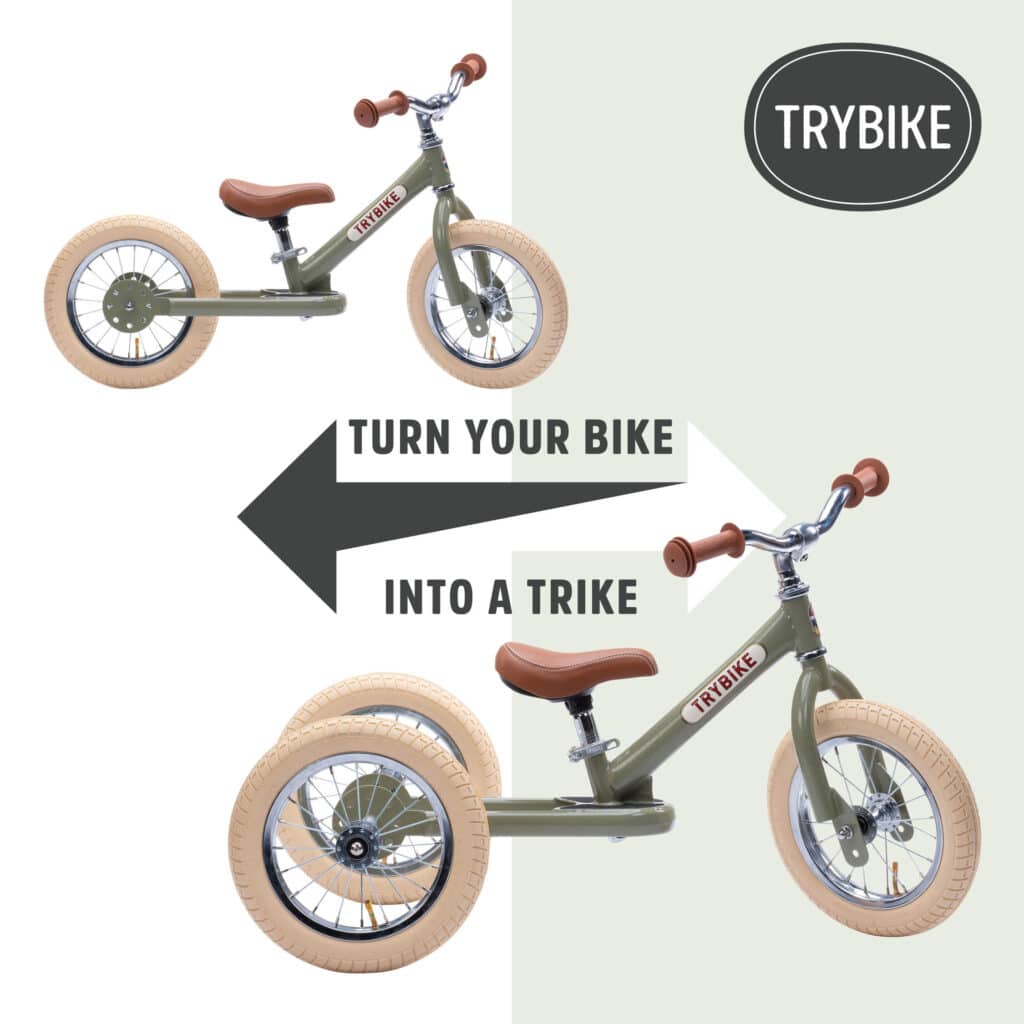 afbeelding met de mogelijkheden van een Trybike